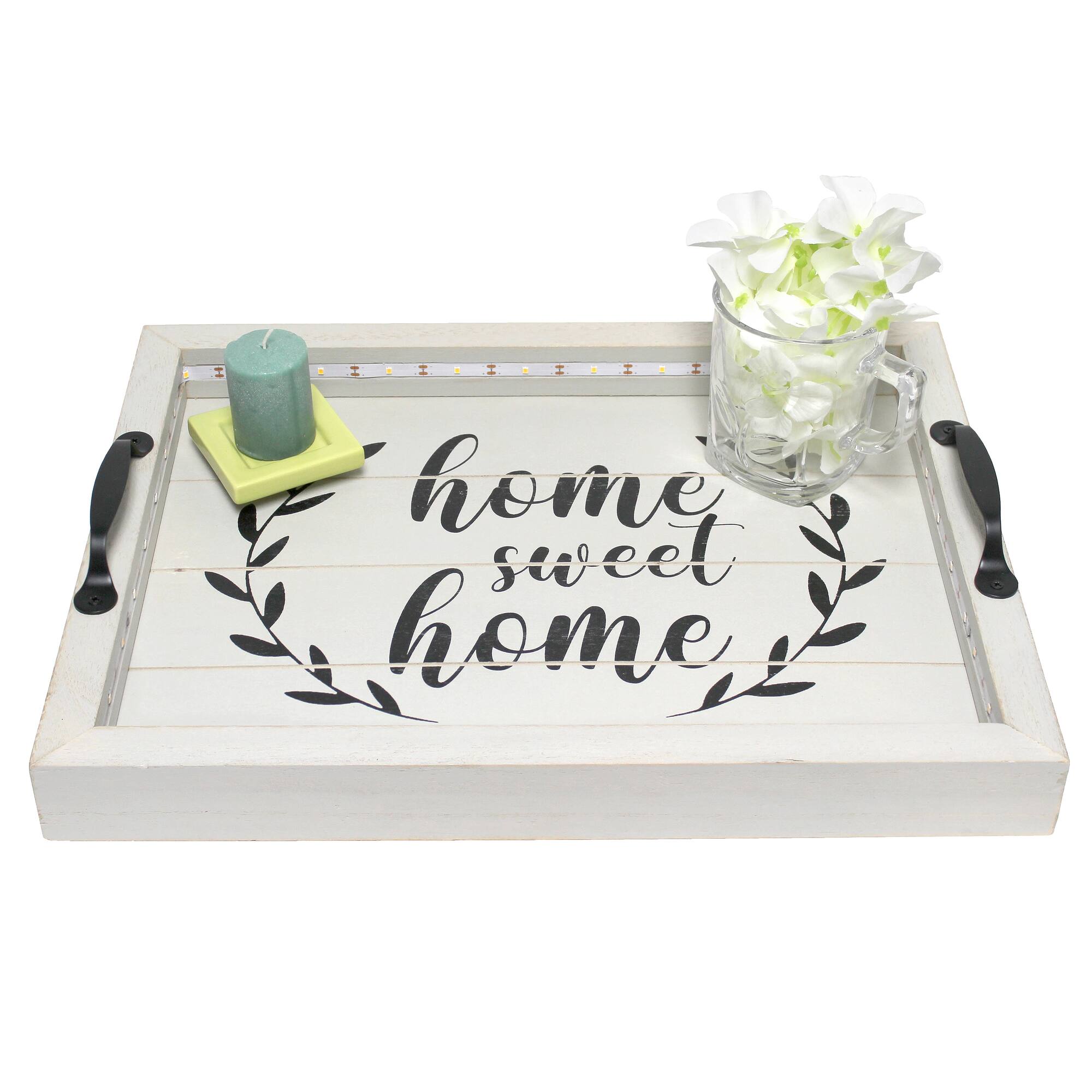 Elegant Designs 15.5" LED Serving Tray